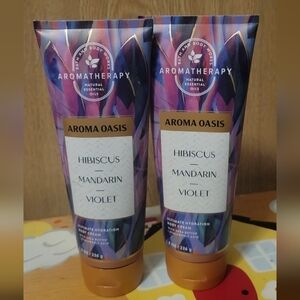 Bath & Body Works Aroma Oasis Hibiscus Mandarin Violet Body Cream
